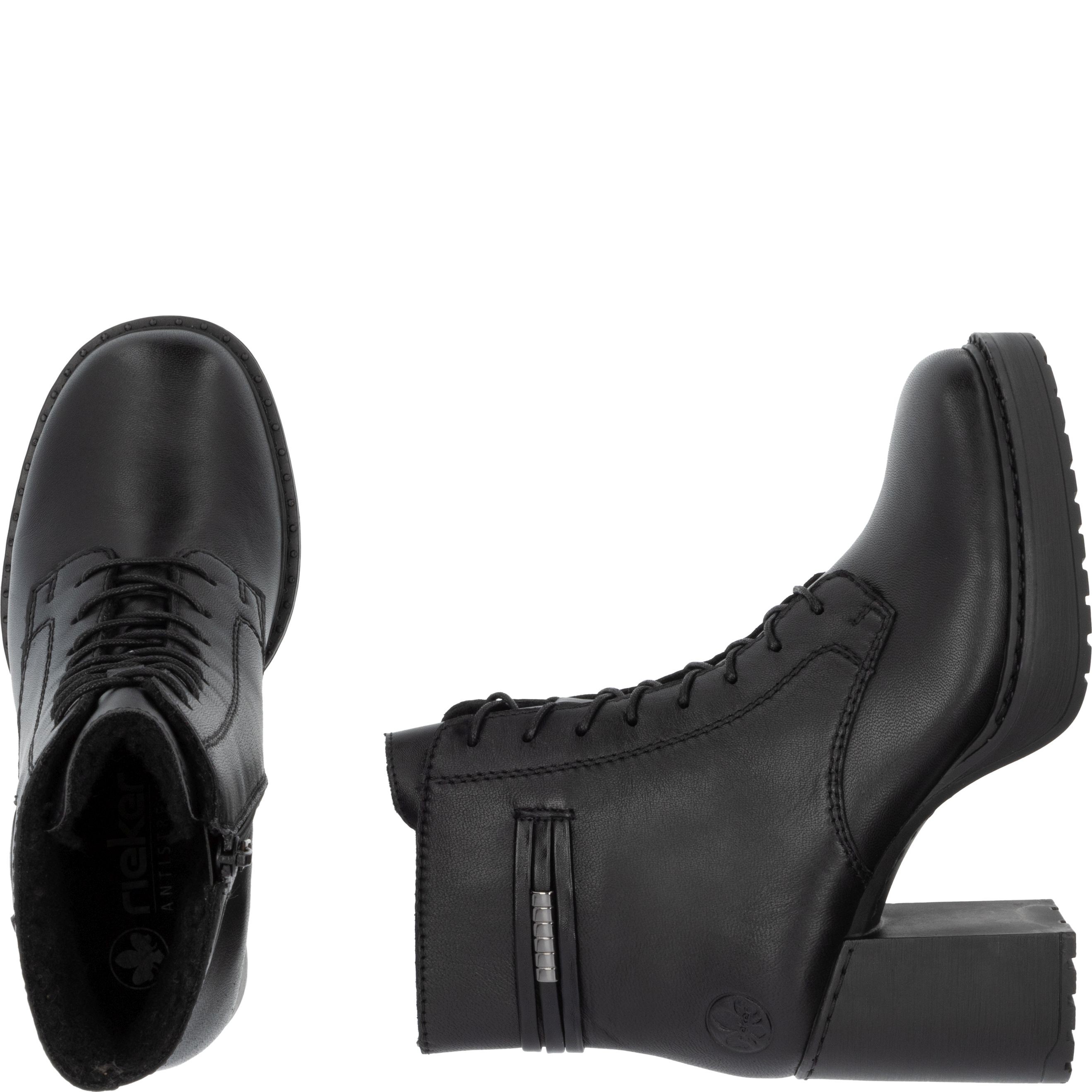 RIEKER Aulinukai moterims, Juoda, Ladies mid height boots 11