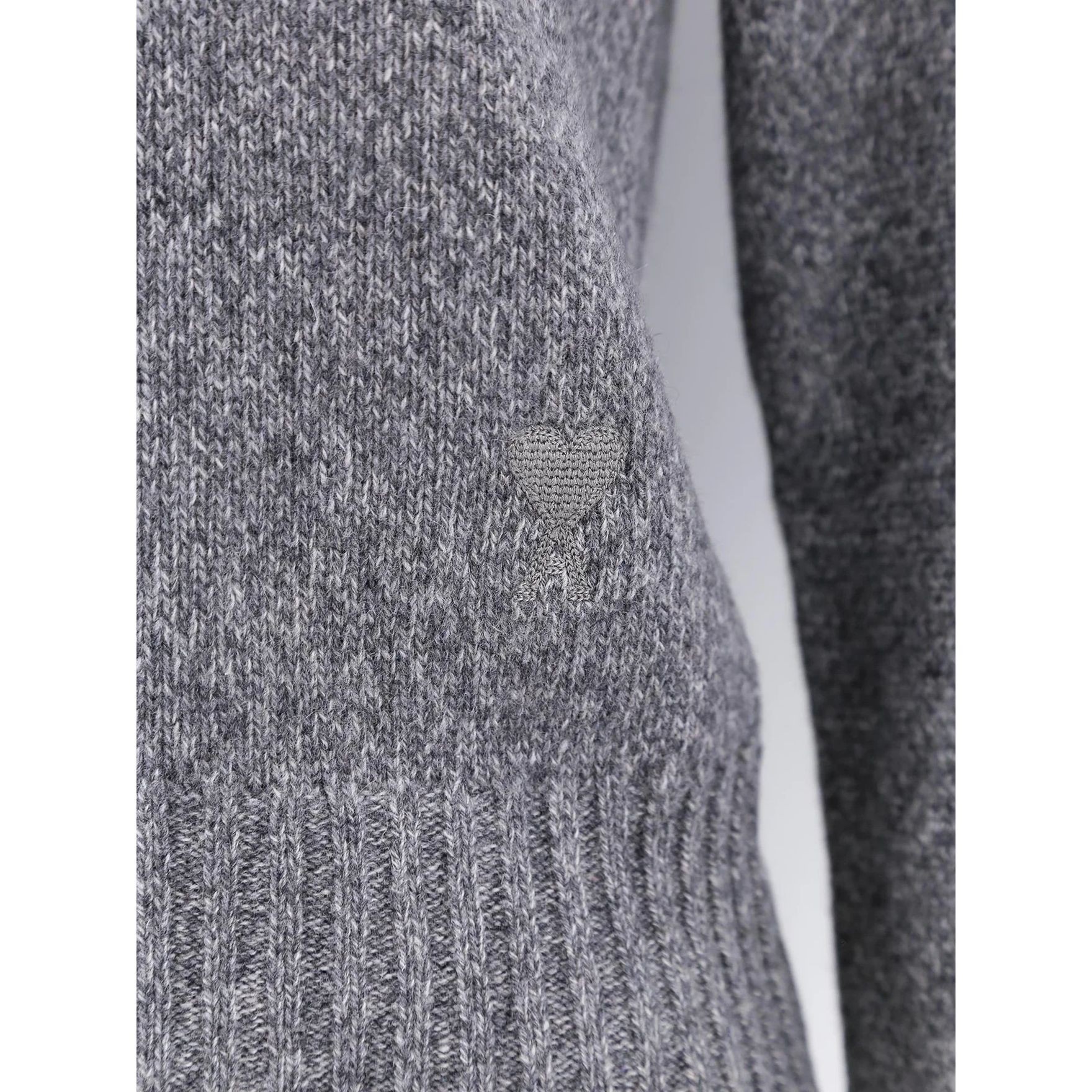 AMI PARIS Megztinis moterims, Pilka, Tonal adc sweater 3