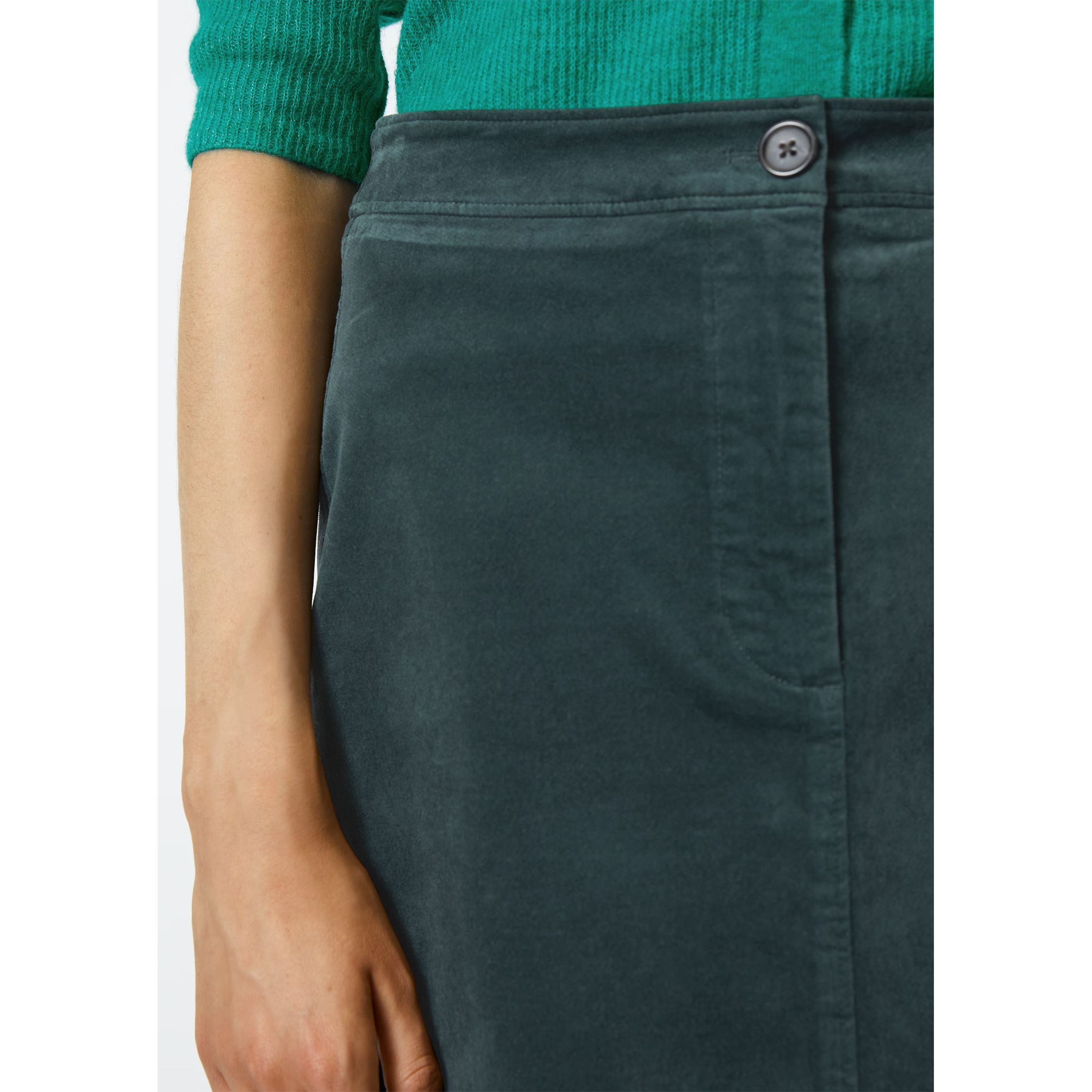 MARC O'POLO Midi sijonas moterims, Žalia 4