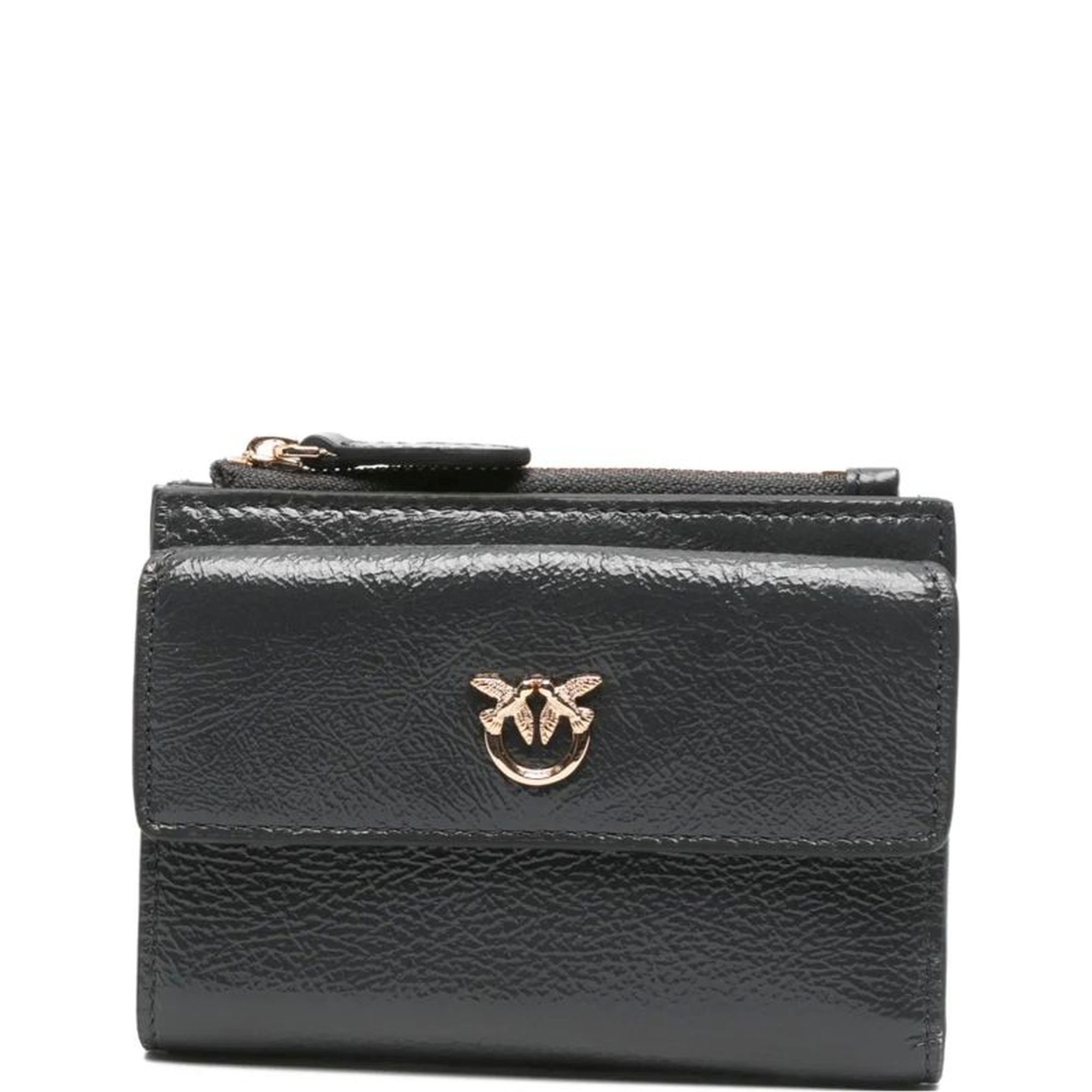 PINKO Piniginė moterims, Marga, Compact wallet shiny calf old 1