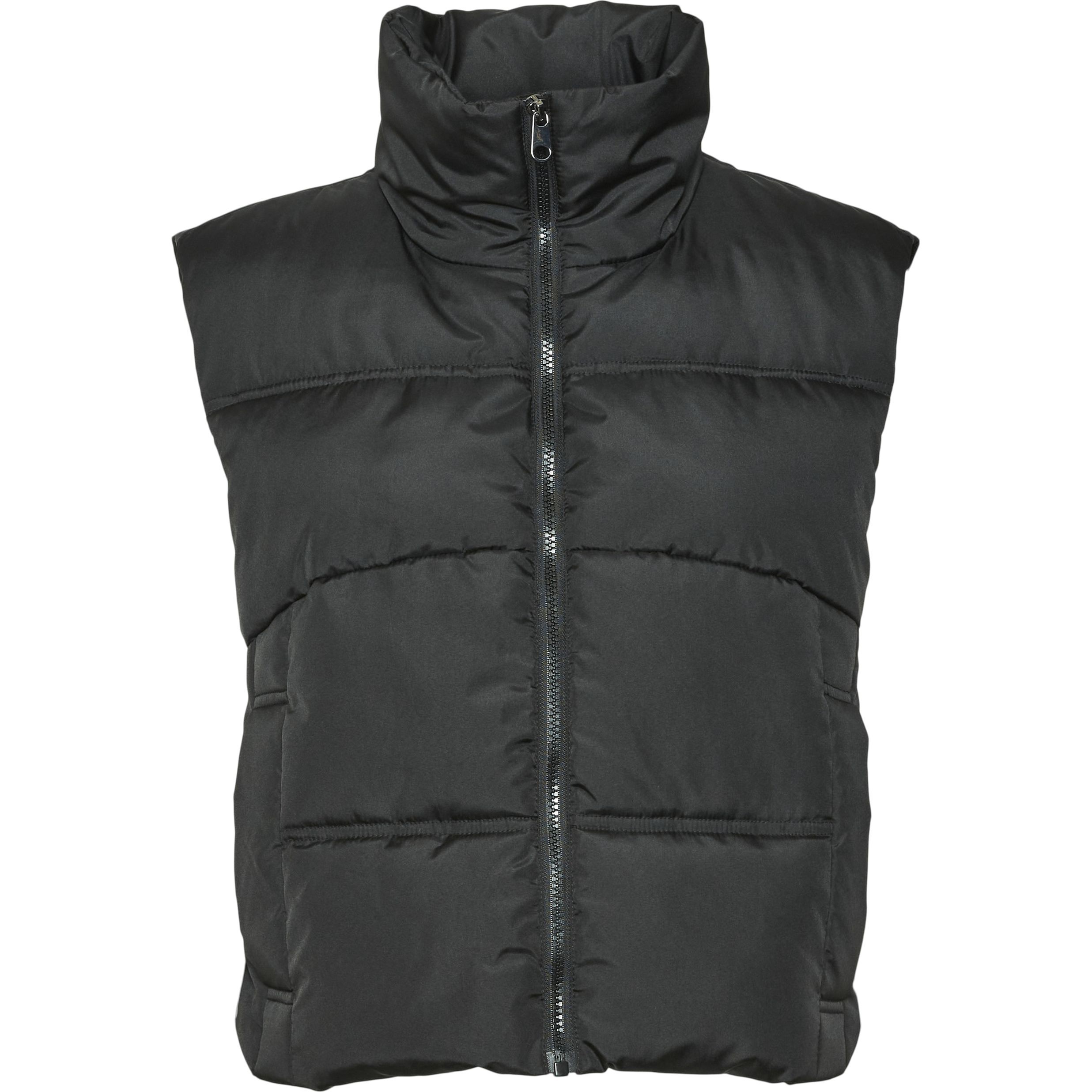 VERO MODA Pūkinė liemenė moterims, Juoda, Klea short waistcoat 6