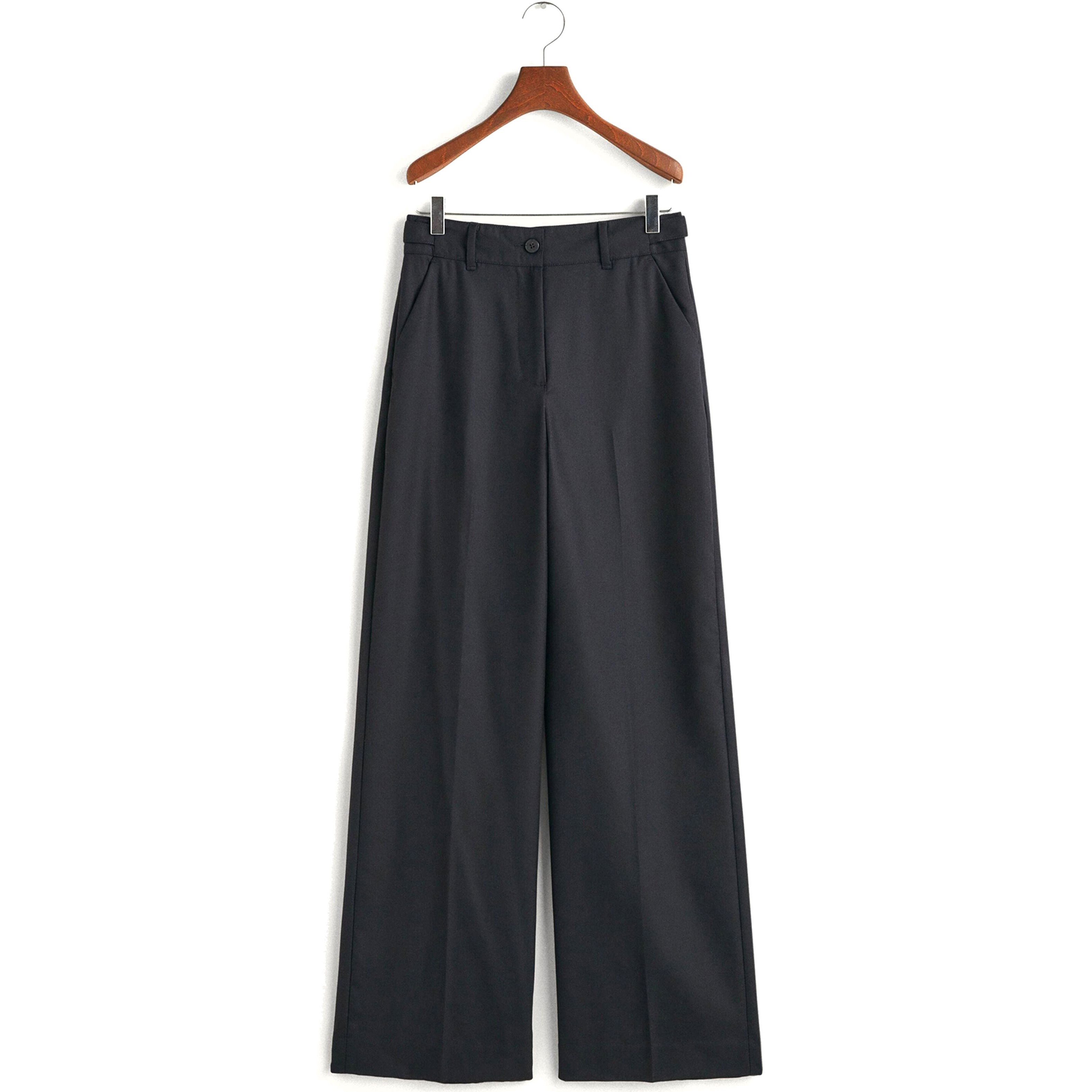 GANT Kelnės moterims, Juoda, HW STRAIGHT PANTS 1