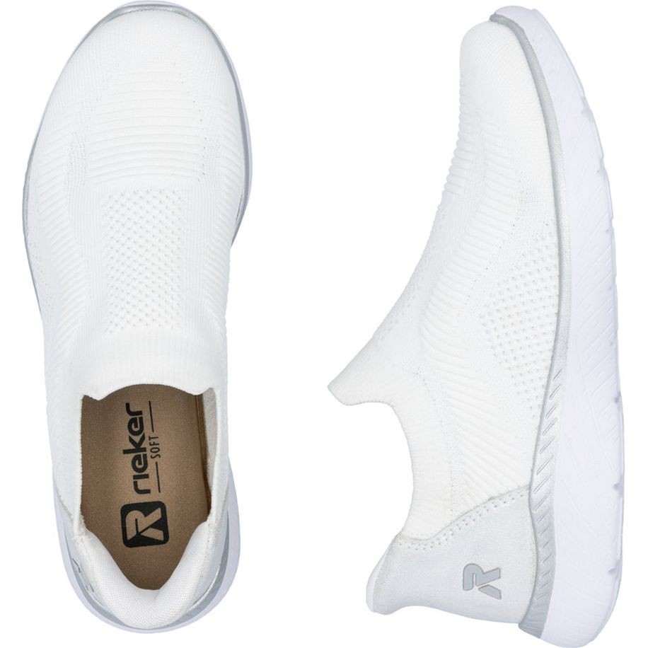 RIEKER Laisvalaikio bateliai moterims, Balta, Sneakers 8