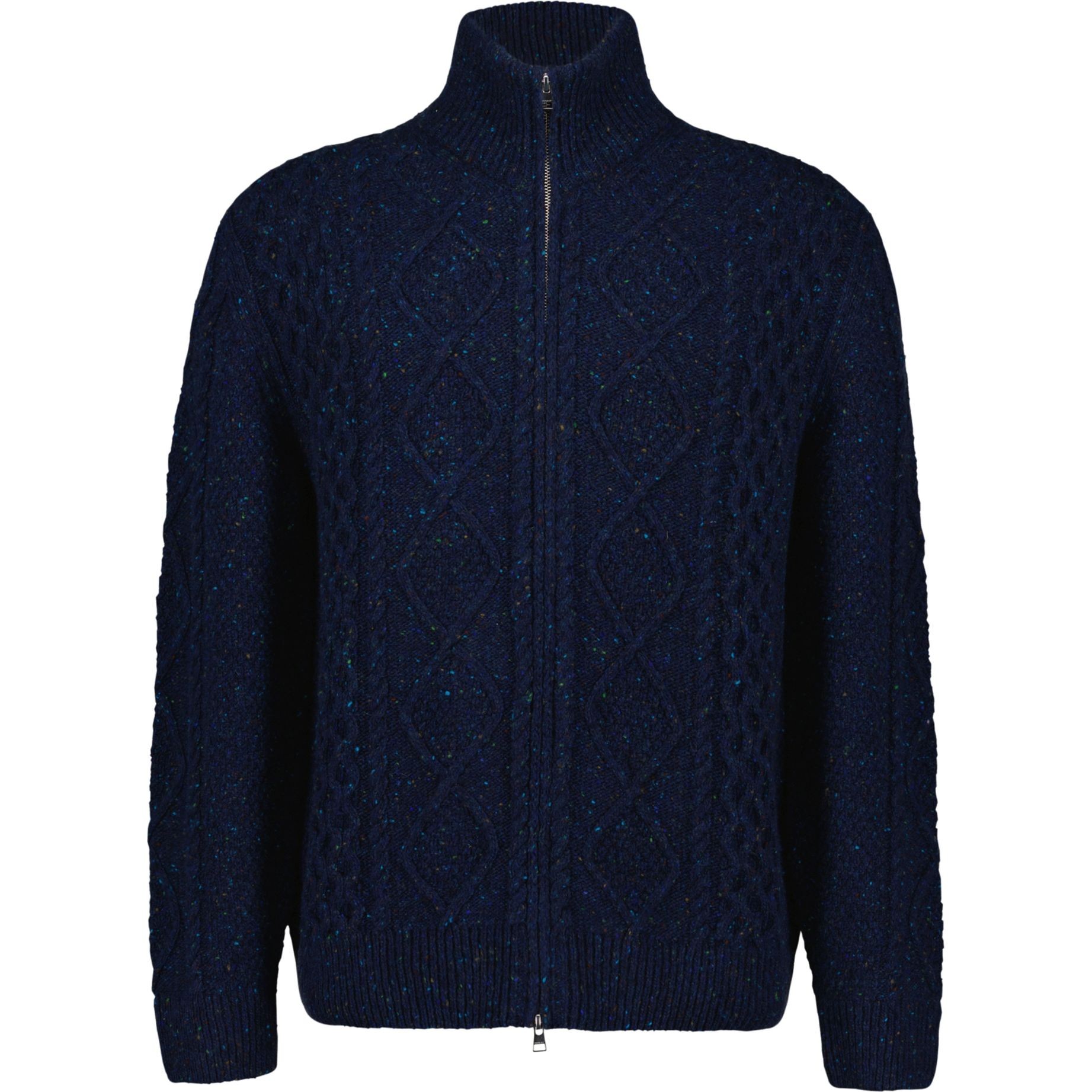GANT Kardiganas vyrams, Mėlyna, Cable zip cardigan 1