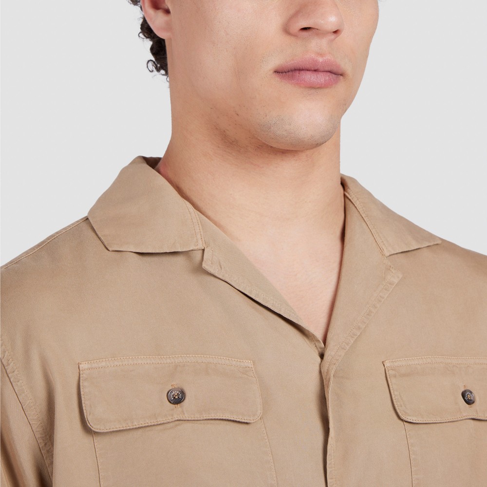 PAUL&SHARK Marškiniai ilgomis rankovėmis vyrams, Ruda, Shirts 5