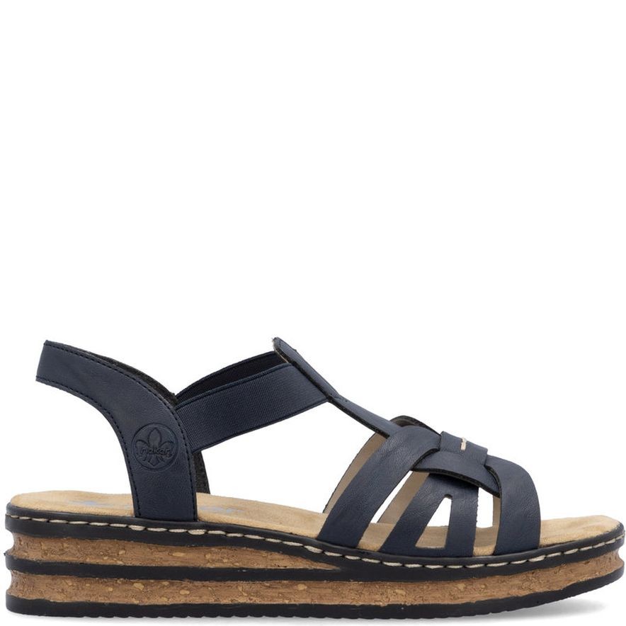 RIEKER Basutės moterims, Mėlyna, Sandals 2