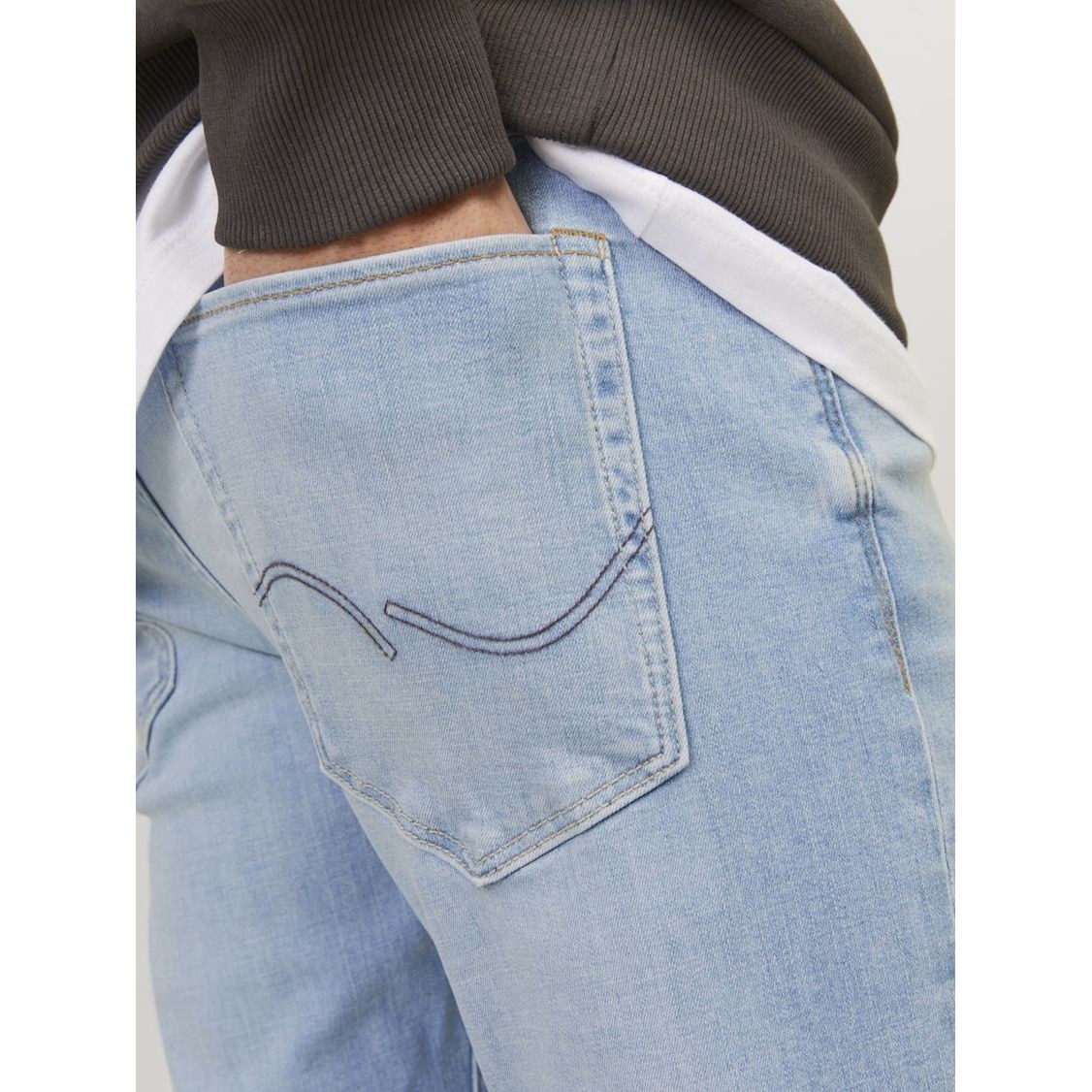 JACK & JONES Slim džinsai vyrams, Mėlyna, JJIGLENN JJICON JJ 25 4