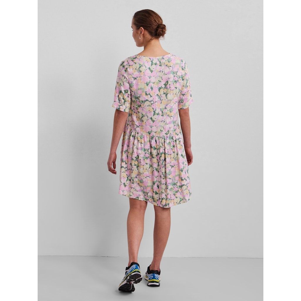 PIECES Midi suknelė moterims, Rožinė, PCVIGGI 2/4 DRESS BC 3