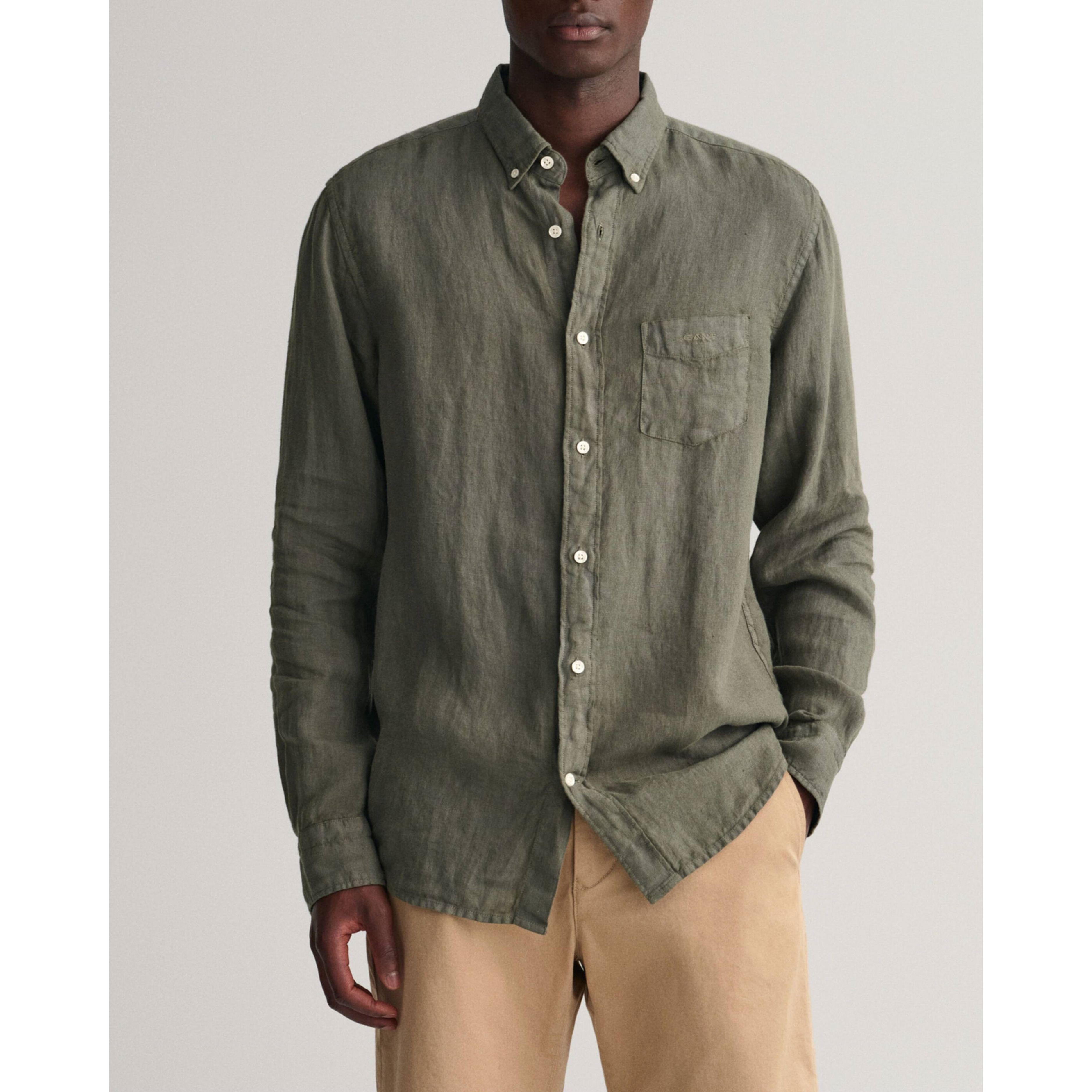 GANT Marškiniai vyrams, Žalia 2