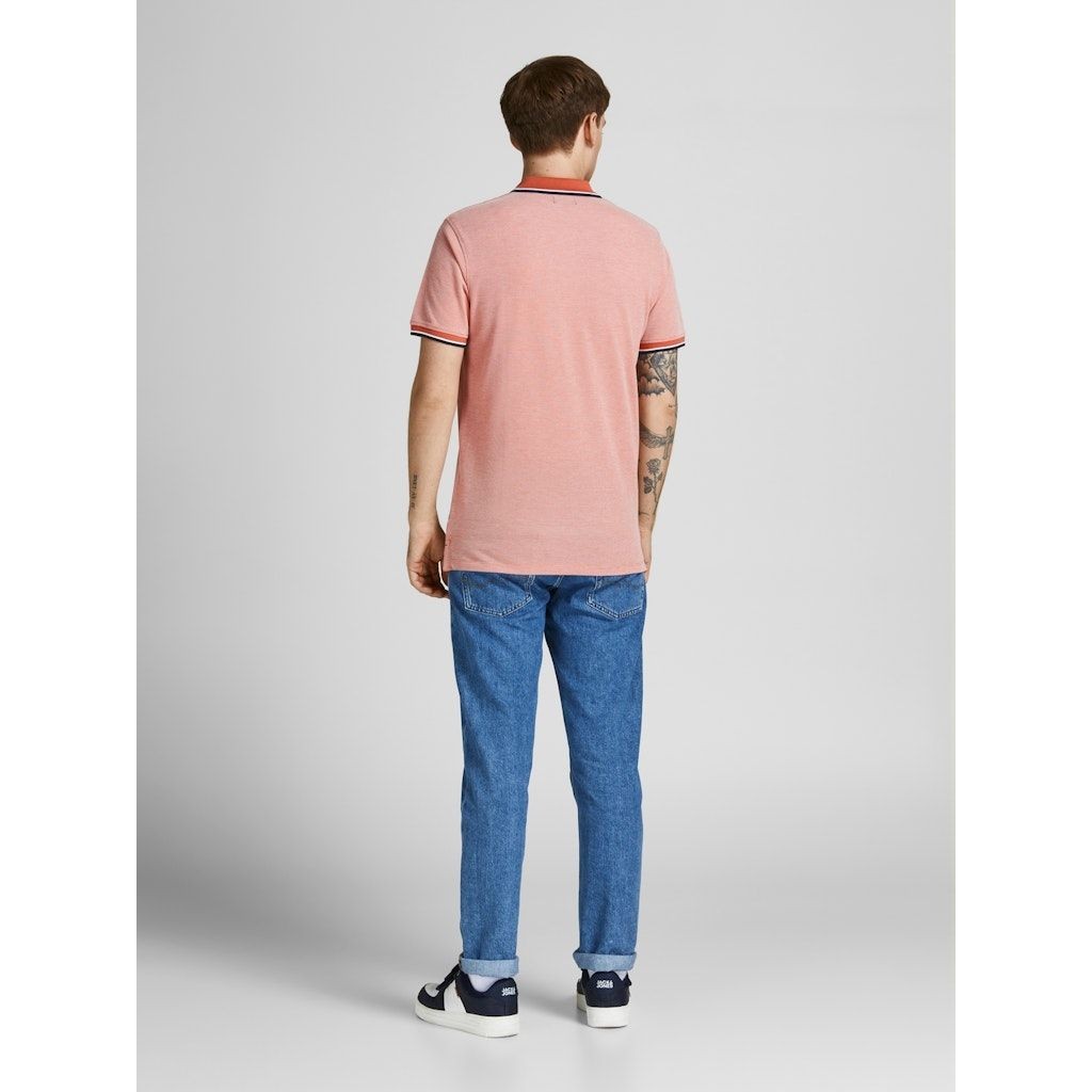 JACK & JONES Polo marškiniai ilgos rank. vyrams, Ruda, JPRBLUWIN POLO SS 3