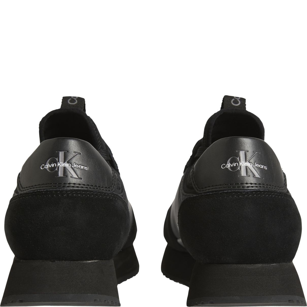 CALVIN KLEIN JEANS Sportiniai bateliai vyrams, Juoda, RUNNER SOCK LACEUP NY-LTH 4