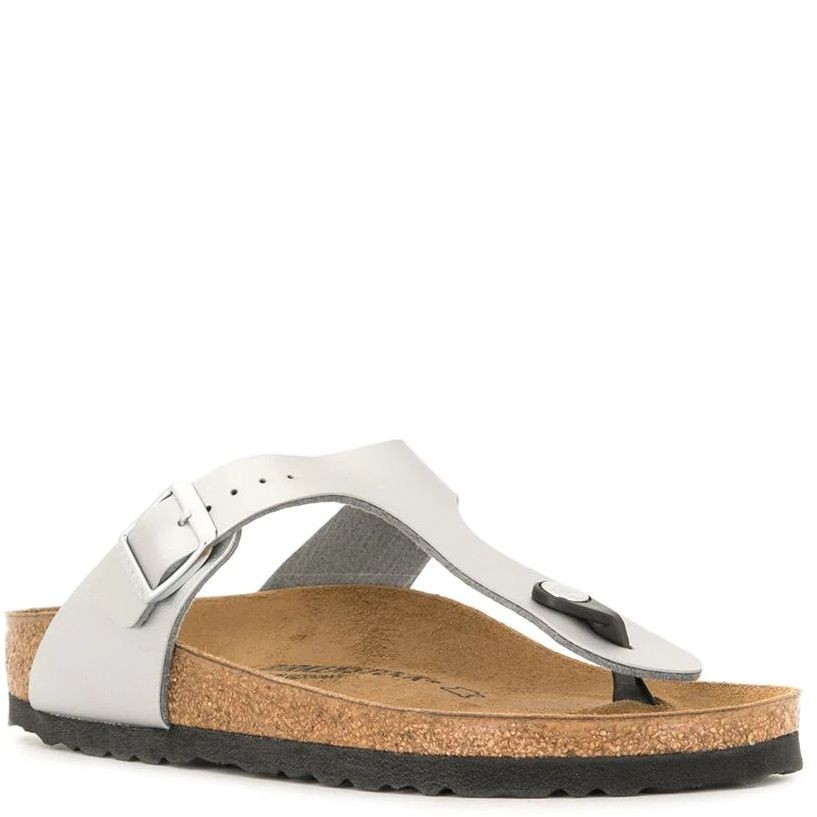 BIRKENSTOCK Šlepetės moterims, Sidabrinė, Gizeh BS 1