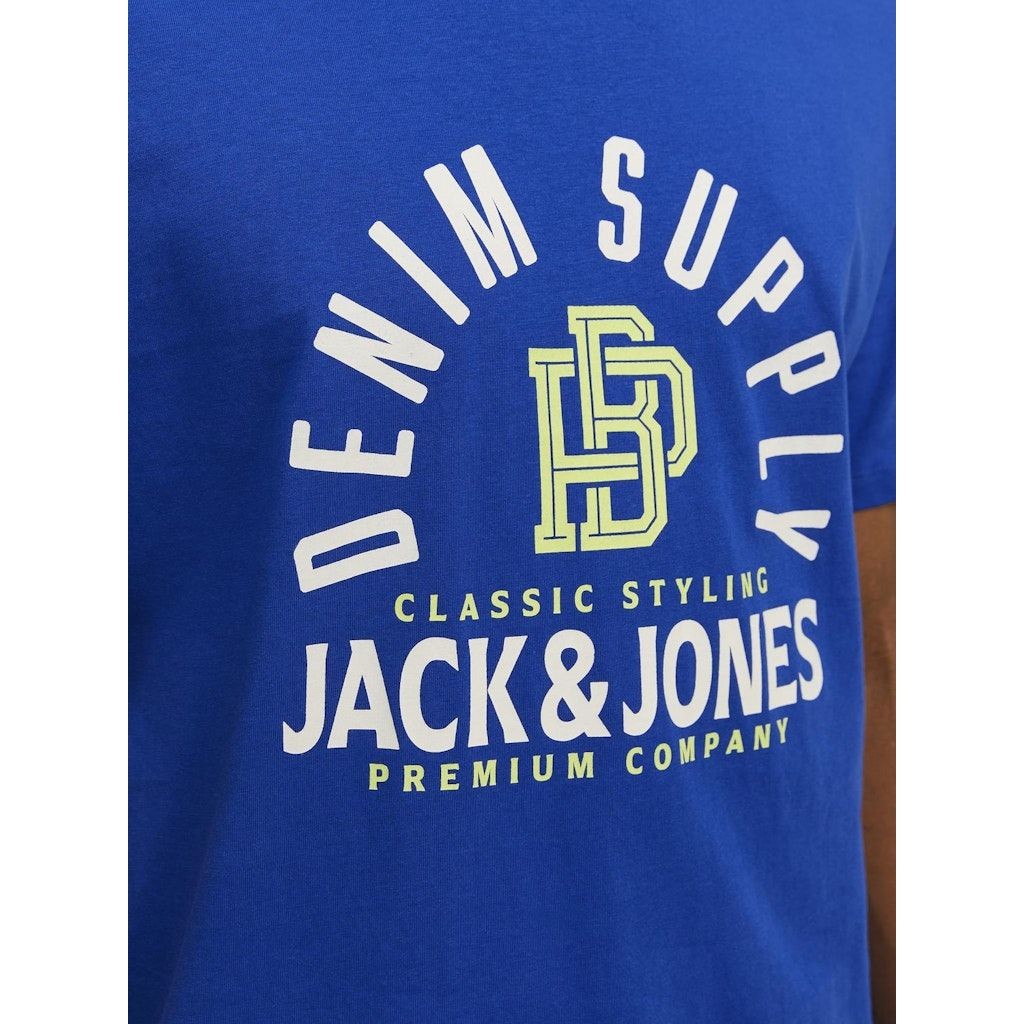 JACK & JONES Marškinėliai vyrams, Mėlyna, JPRSTAR TEE SS CREW 6
