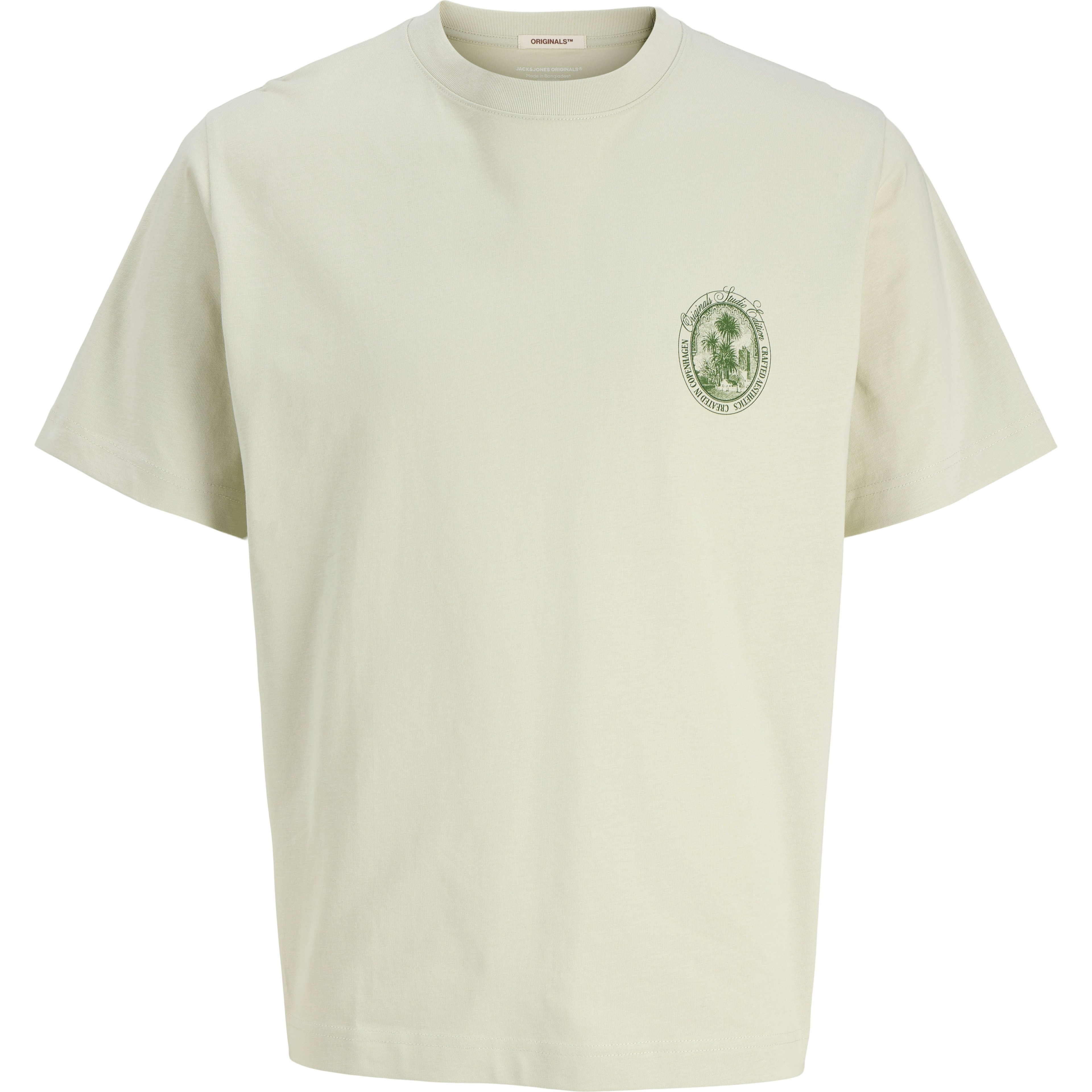 JACK & JONES Marškinėliai vyrams, Žalia, Hydra back tee 1