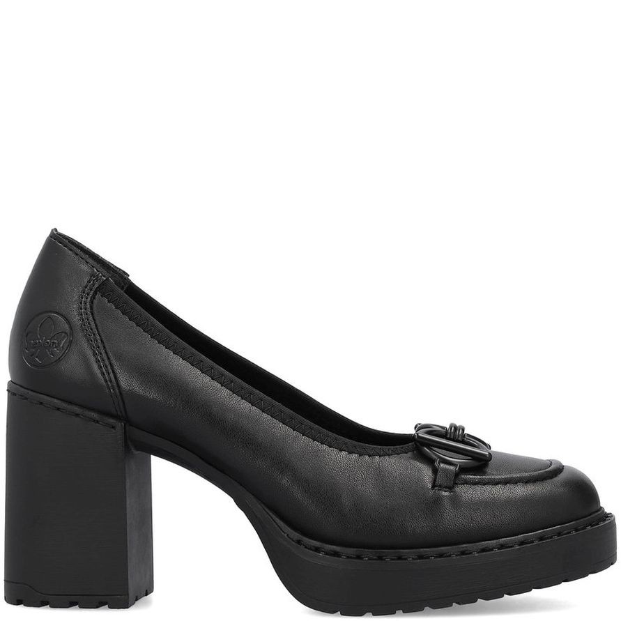 RIEKER Klasikiniai batai moterims, Juoda, FORMAL 4