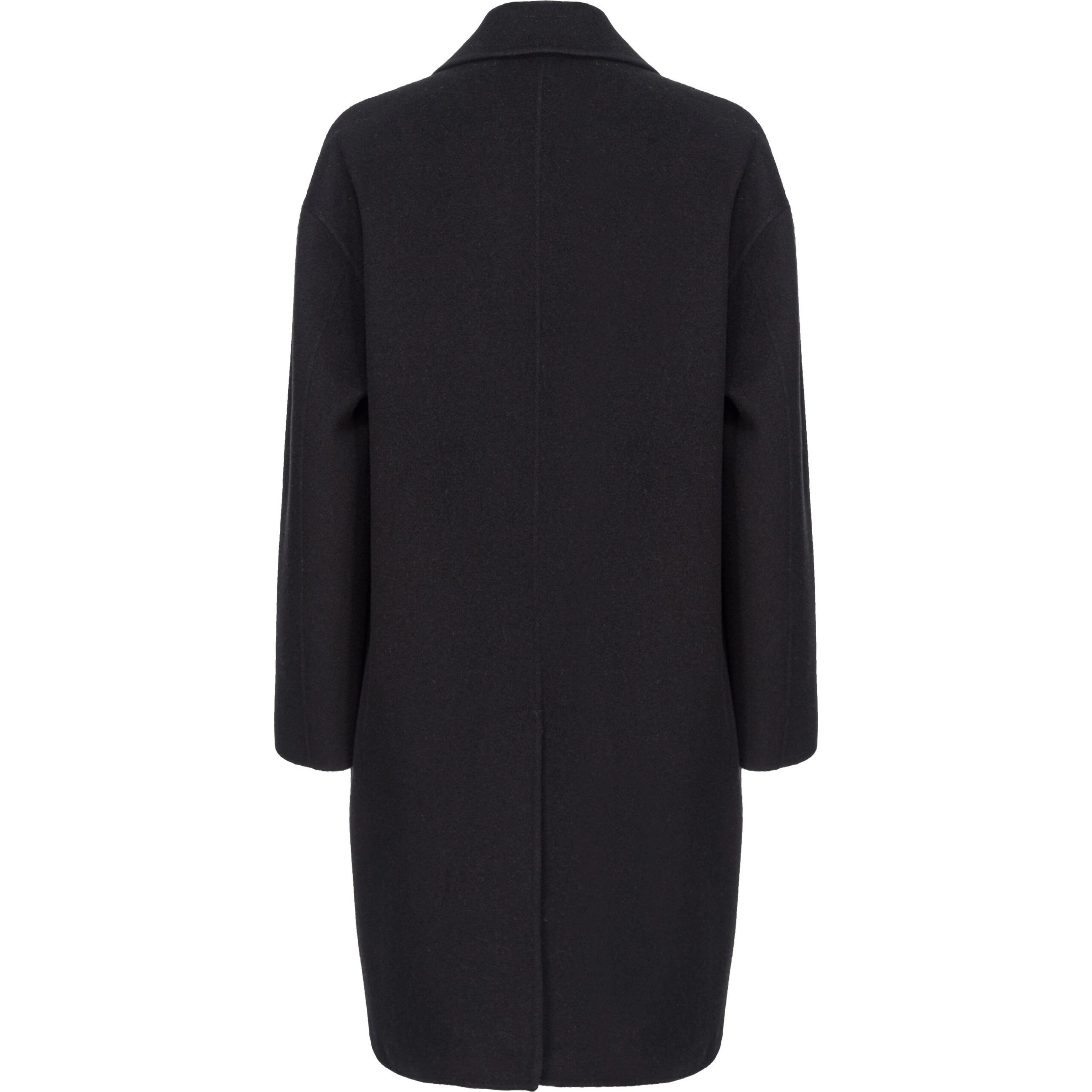PINKO Paltas moterims, Juoda, Cacciavite wool coat 2