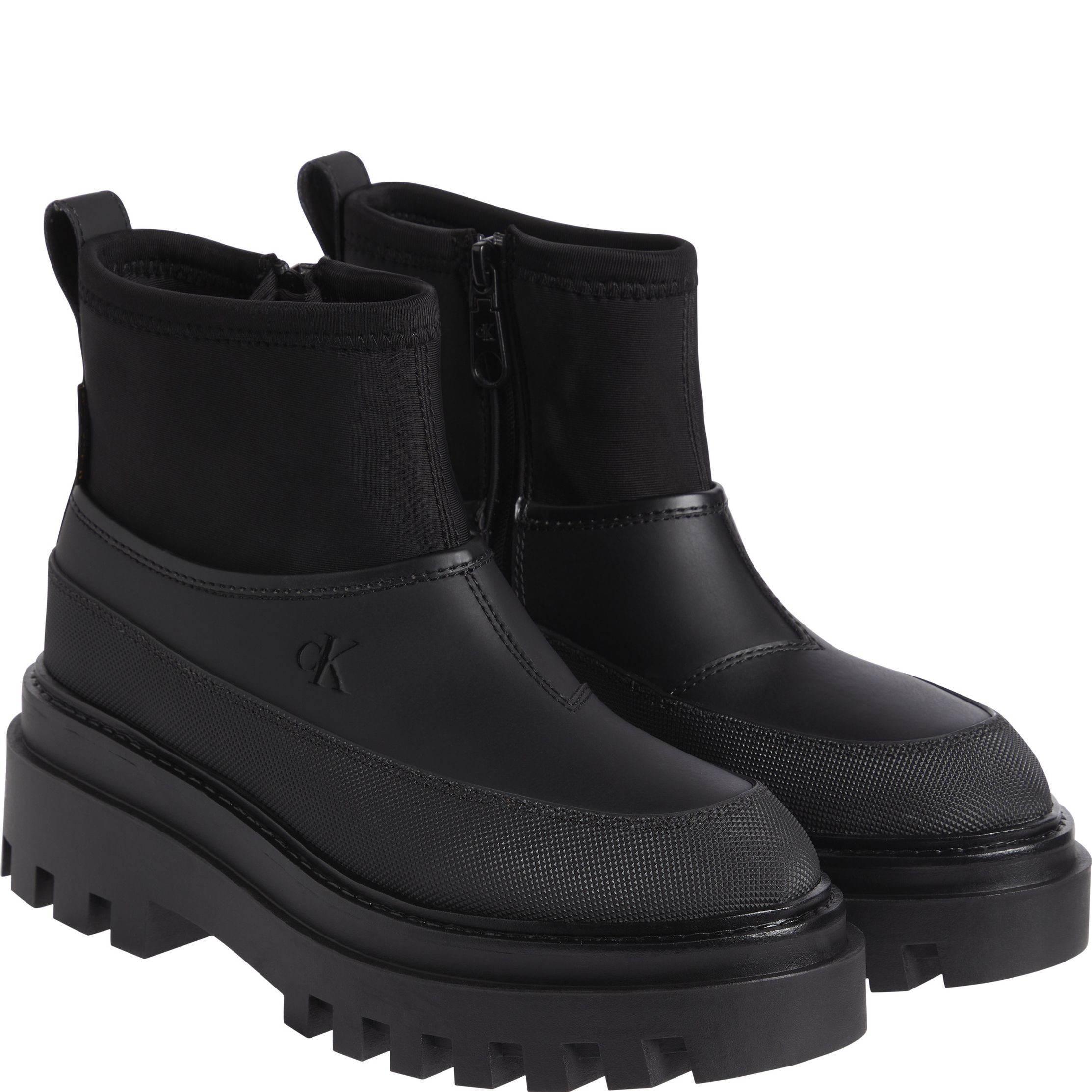 CALVIN KLEIN JEANS Aulinukai moterims, Juoda, Flatform rainboot low 1