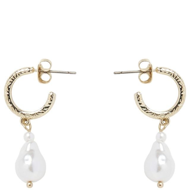 PIECES Auskarai moterims, Auksinė, PCJALE J EARRINGS BO