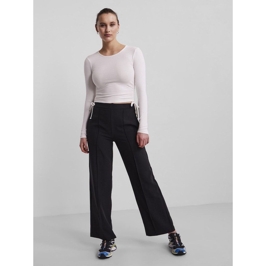 PIECES Midi suknelė moterims, Balta, PCHAZEL LS CROP TOP B 5