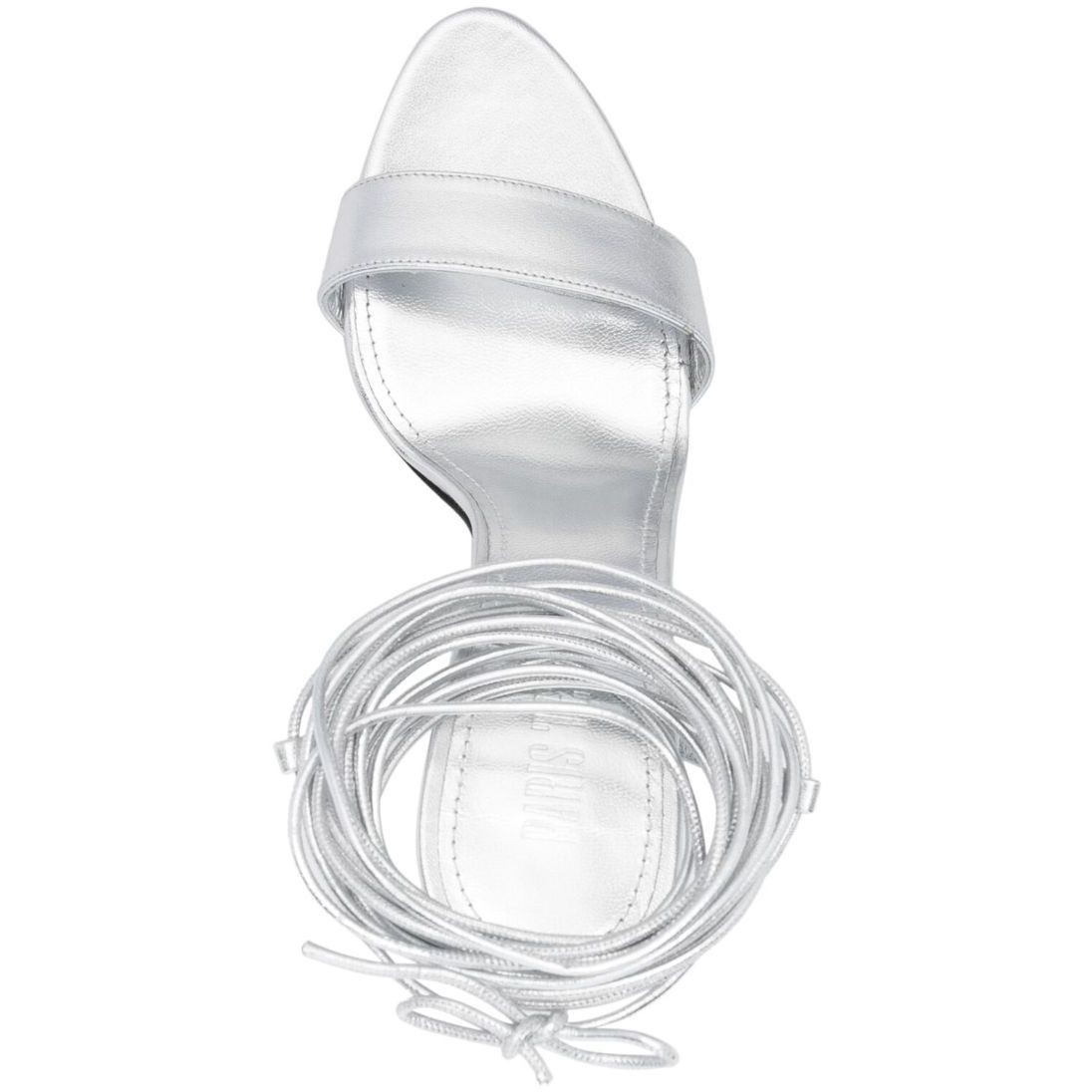 PARIS TEXAS Aukštakulniai moterims, Sidabrinė, Guya lace up over knee sandal 4