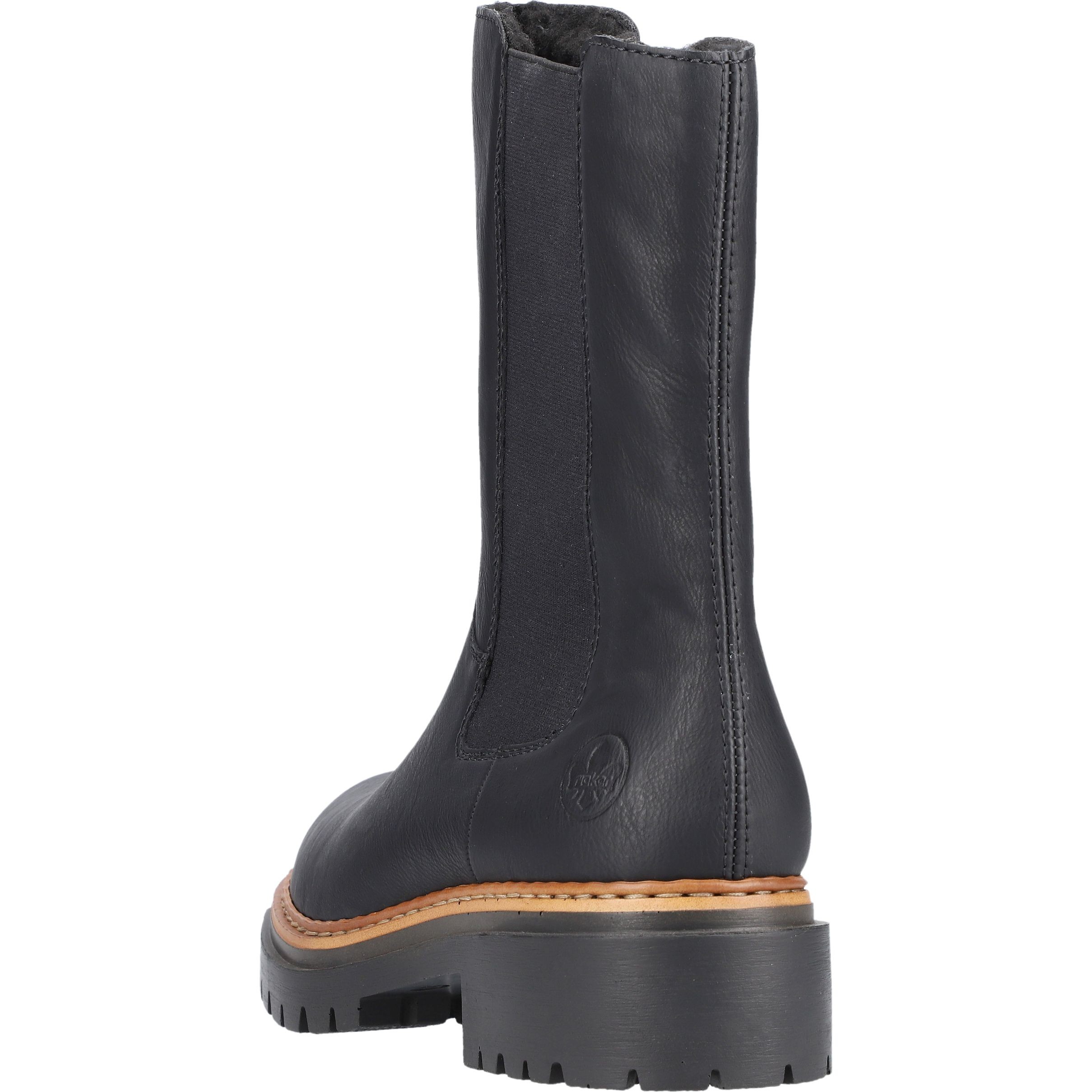 RIEKER Aulinukai moterims, Juoda, Ladies mid height boots 7