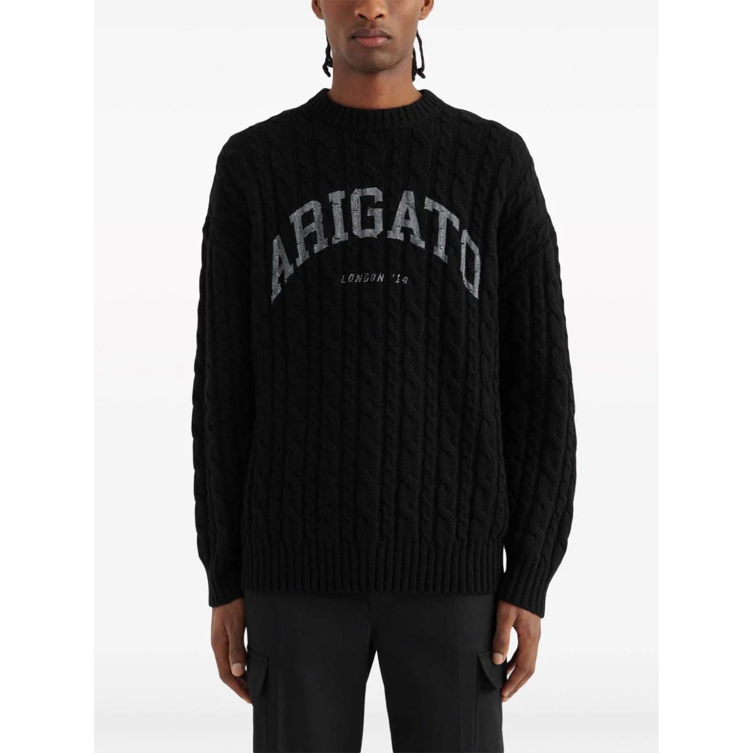 AXEL ARIGATO Megztinis vyrams, Juoda, Prime sweater 3