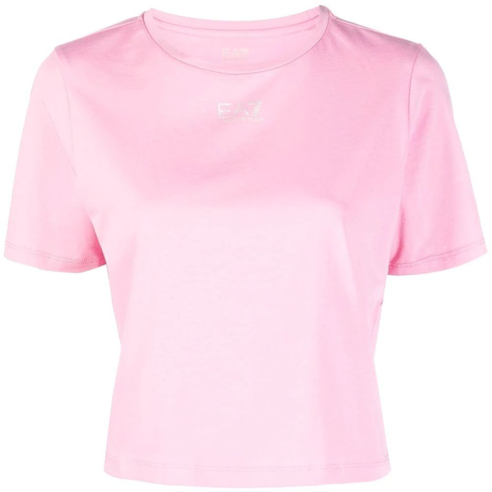 EA7 Marškinėliai trump. rankovėmis moterims, Rožinė, T-shirt 1