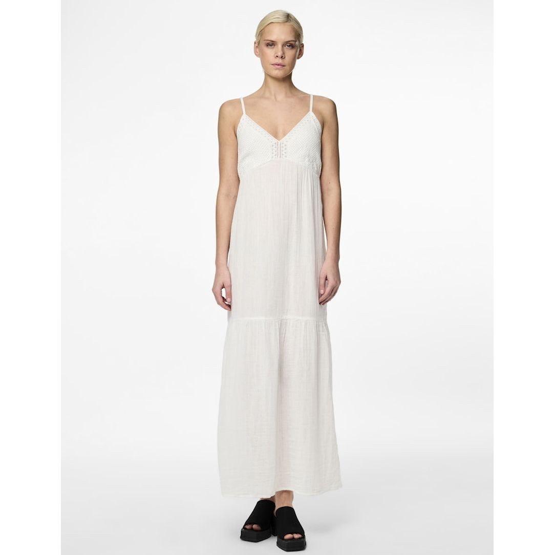 PIECES Maxi suknelė moterims, Balta, Pcastina maxi dress 3