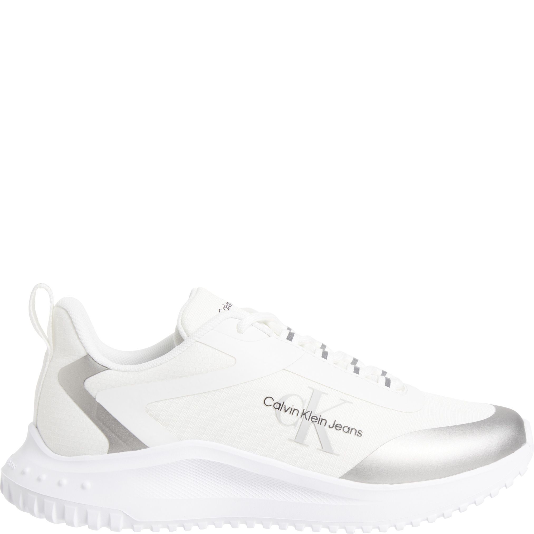 CALVIN KLEIN JEANS Laisvalaikio bateliai moterims, Balta, Eva runner low lace sneaker