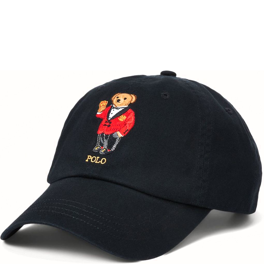 POLO RALPH LAUREN Kepurė vyrams, Juoda, Twill cap