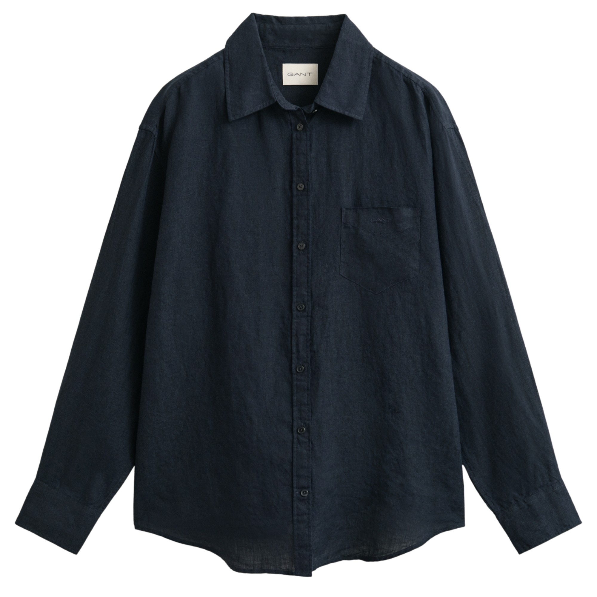 GANT Marškiniai trump. rankovėmis moterims, Juoda, 4300623-005 Shirts sho