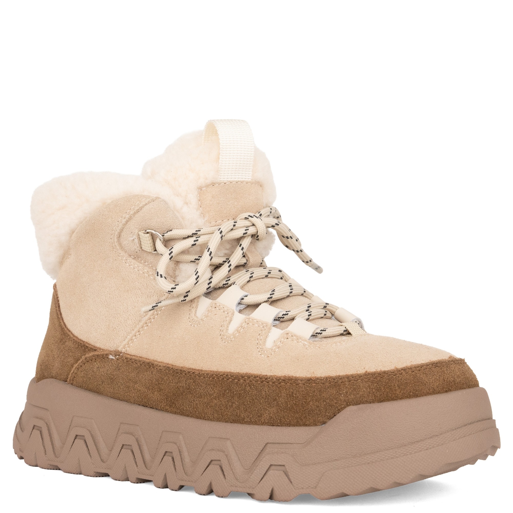 LINDA BAUMANN Pašiltinti aulinukai moterims, Smėlio, Wm booties, ldb6044-252053-wobei 1