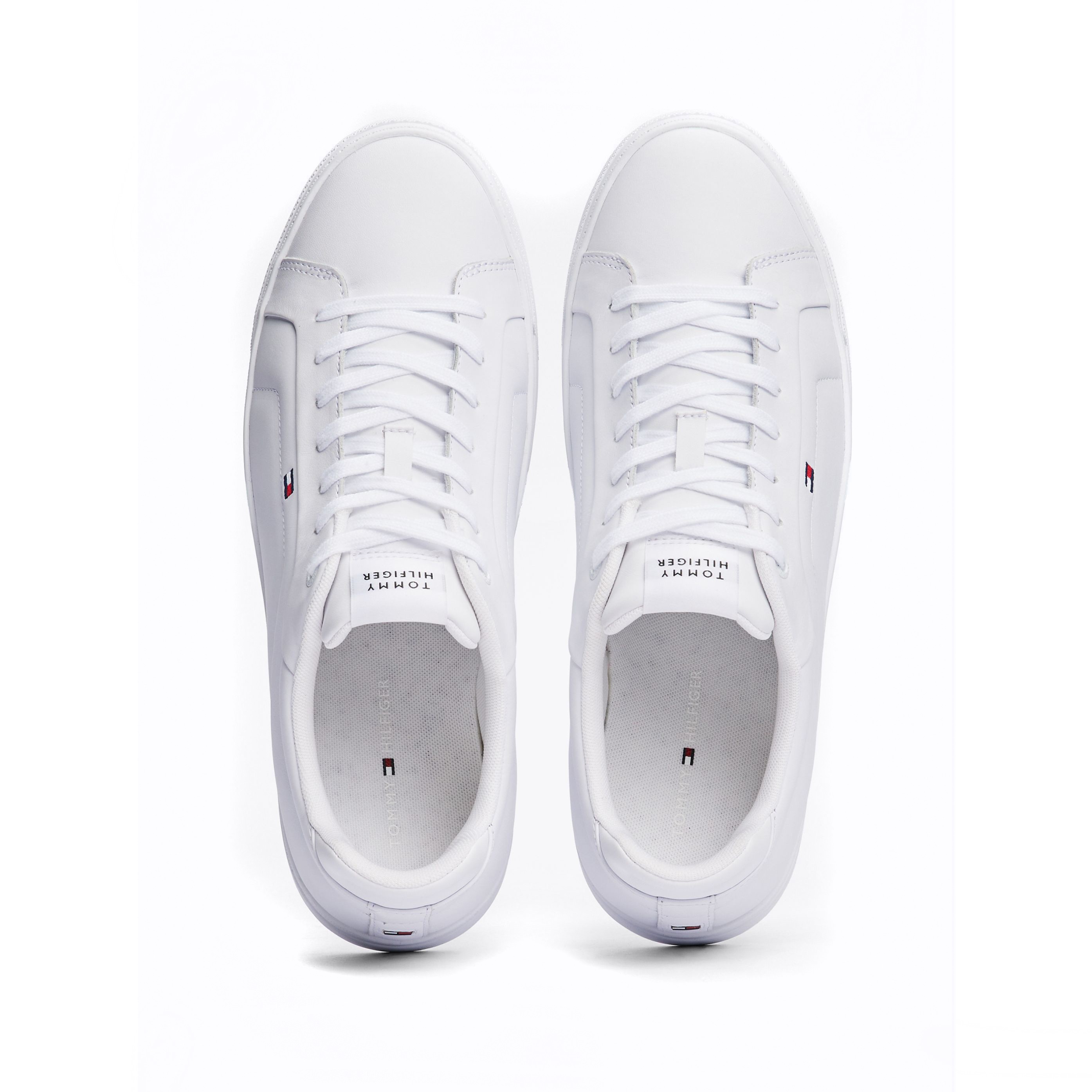 TOMMY HILFIGER Laisvalaikio bateliai vyrams, Balta, Icon court flag sneaker 7