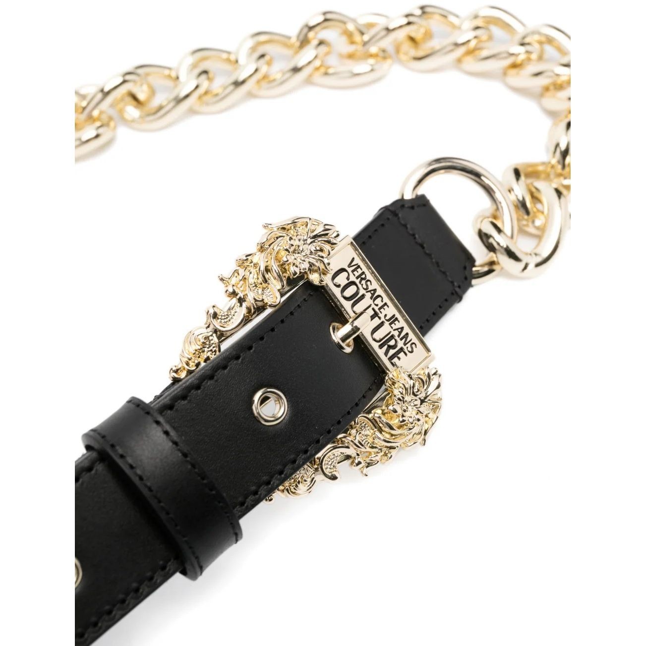 VERSACE JEANS CUTURE Diržas moterims, BLACK/GOLD, Cintura wom.belt 2