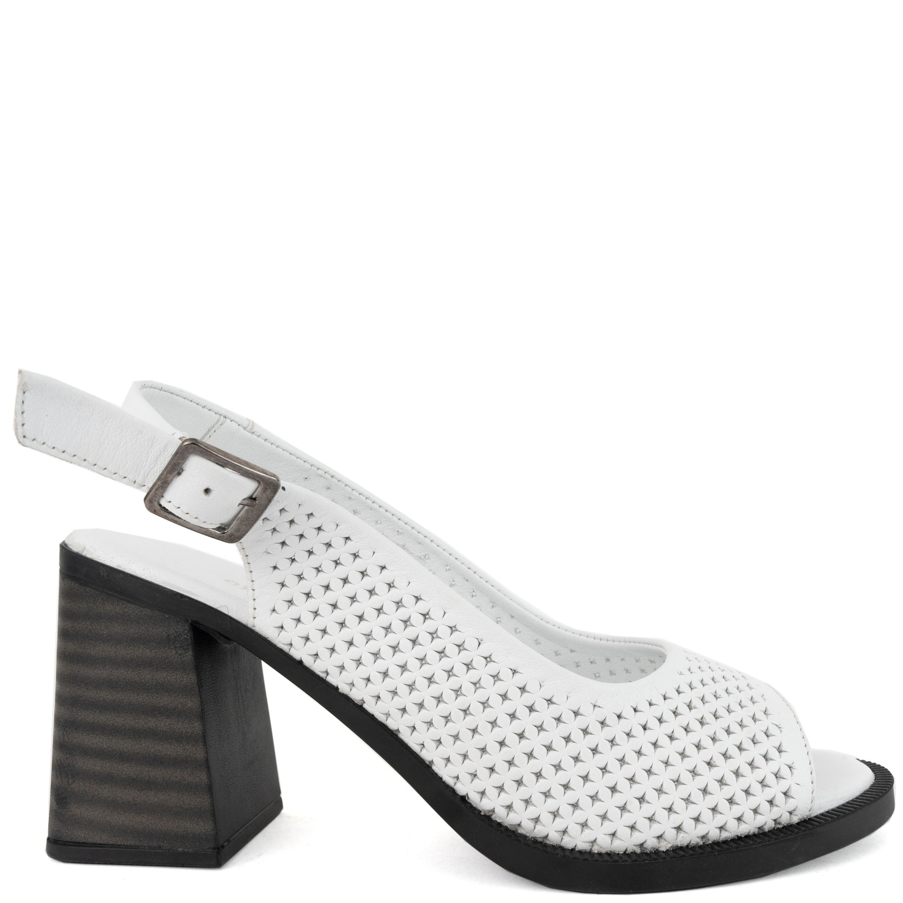 GRUNER SCHUHE Basutės moterims, Balta, Sandals 2