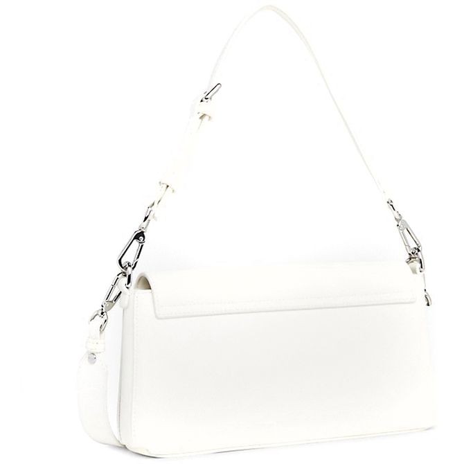 CALVIN KLEIN Rankinė per petį moterims, Balta, Must shoulder bag 2