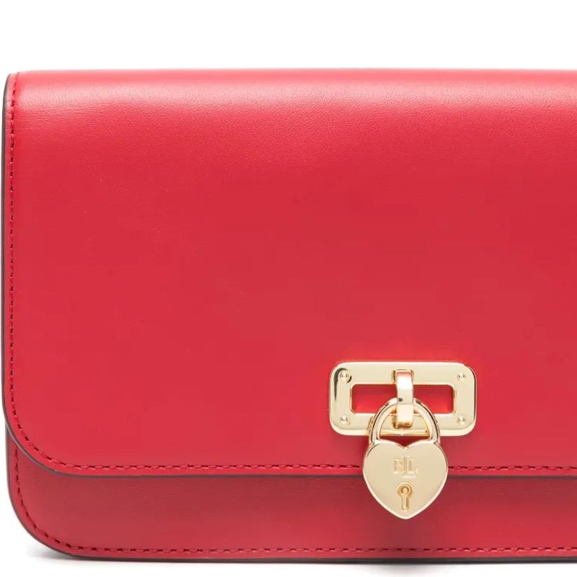 LAUREN RALPH LAUREN Rankinė per petį moterims, Raudona, Wallet on a chain large 3
