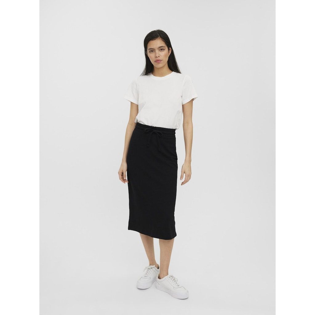 VERO MODA Maxi sijonas moterims, Juoda, VMRENEW HW CALF SKIRT 8