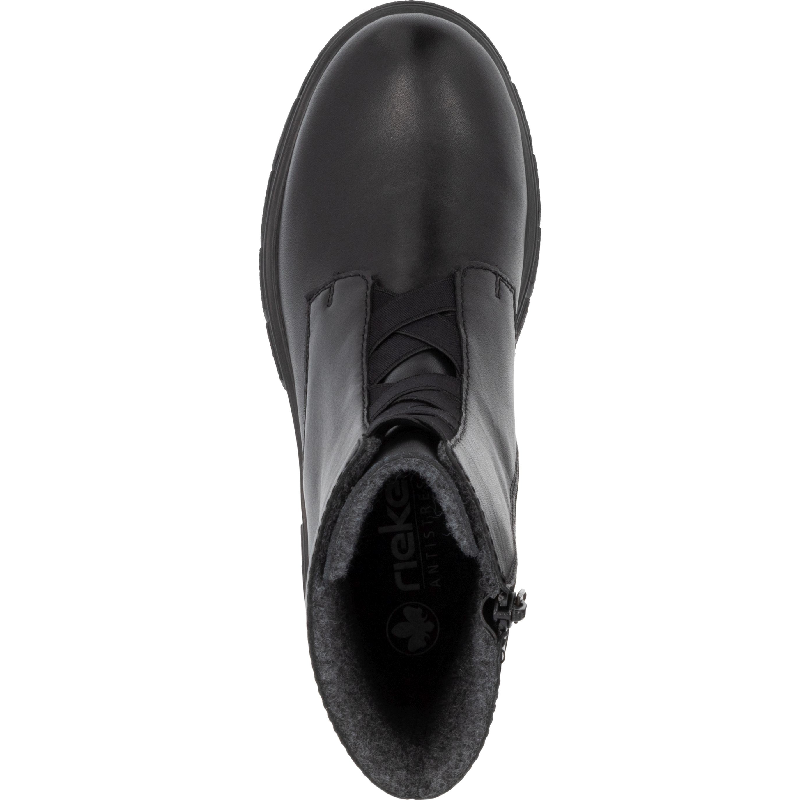 RIEKER Aulinukai moterims, Juoda, Ladies mid height boots 7