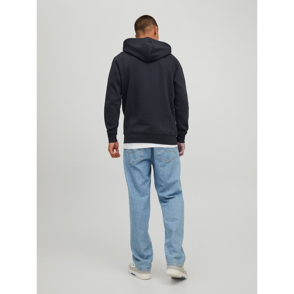 JACK & JONES Džemperis vyrams, Juoda, Star basic sweat zip hood 4