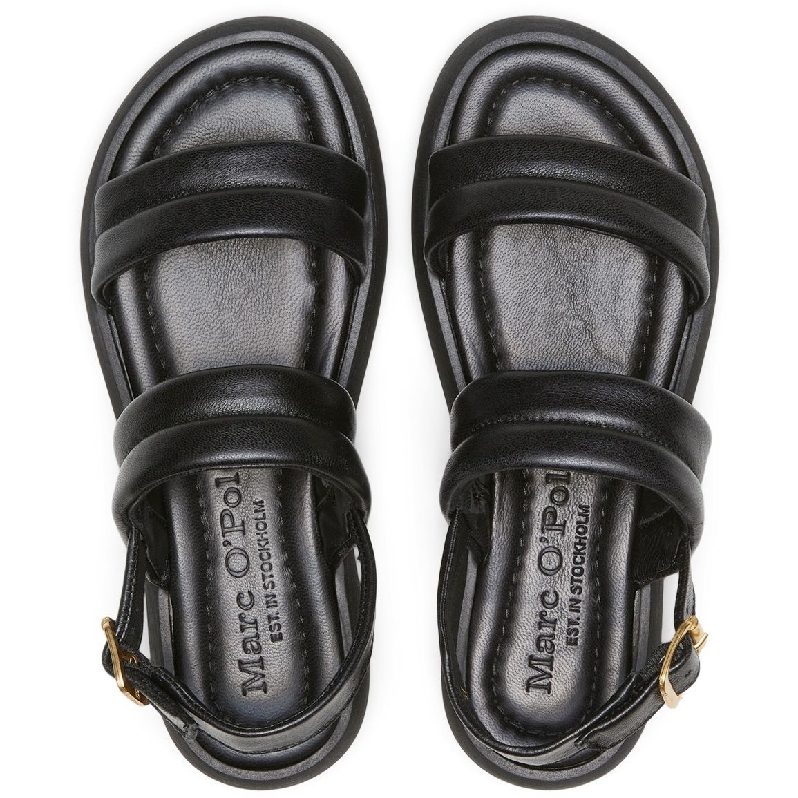 MARC O'POLO Basutės moterims, Juoda, Äsa  sandals 3