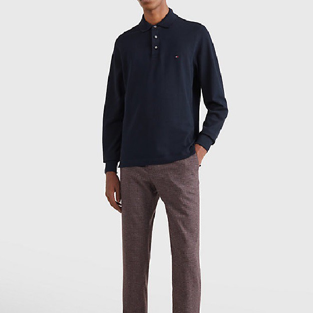 TOMMY HILFIGER Polo marškiniai ilgos rank. vyrams, Mėlyna, 1985 slim ls polo 2