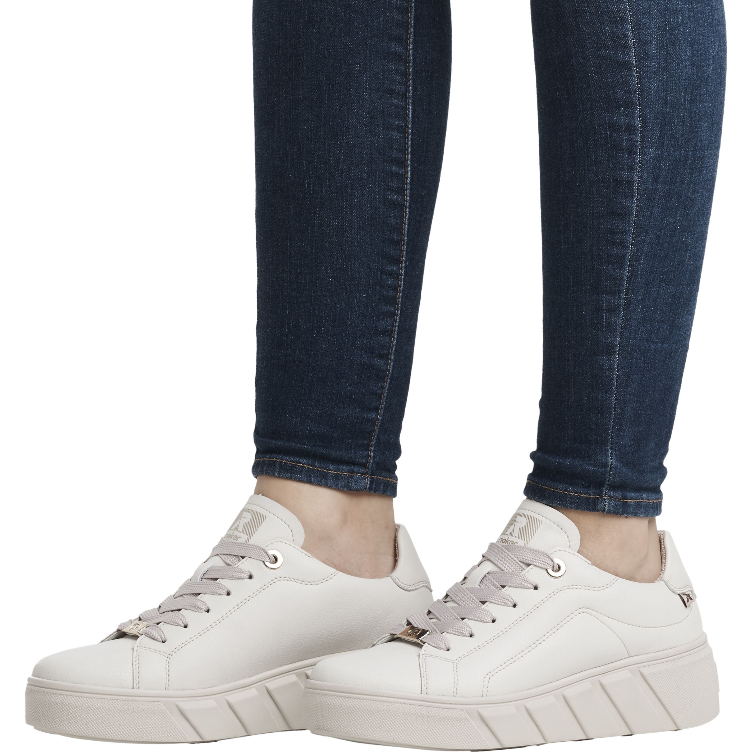 RIEKER EVOLUTION Laisvalaikio bateliai moterims, Balta, Ladies shoes 11