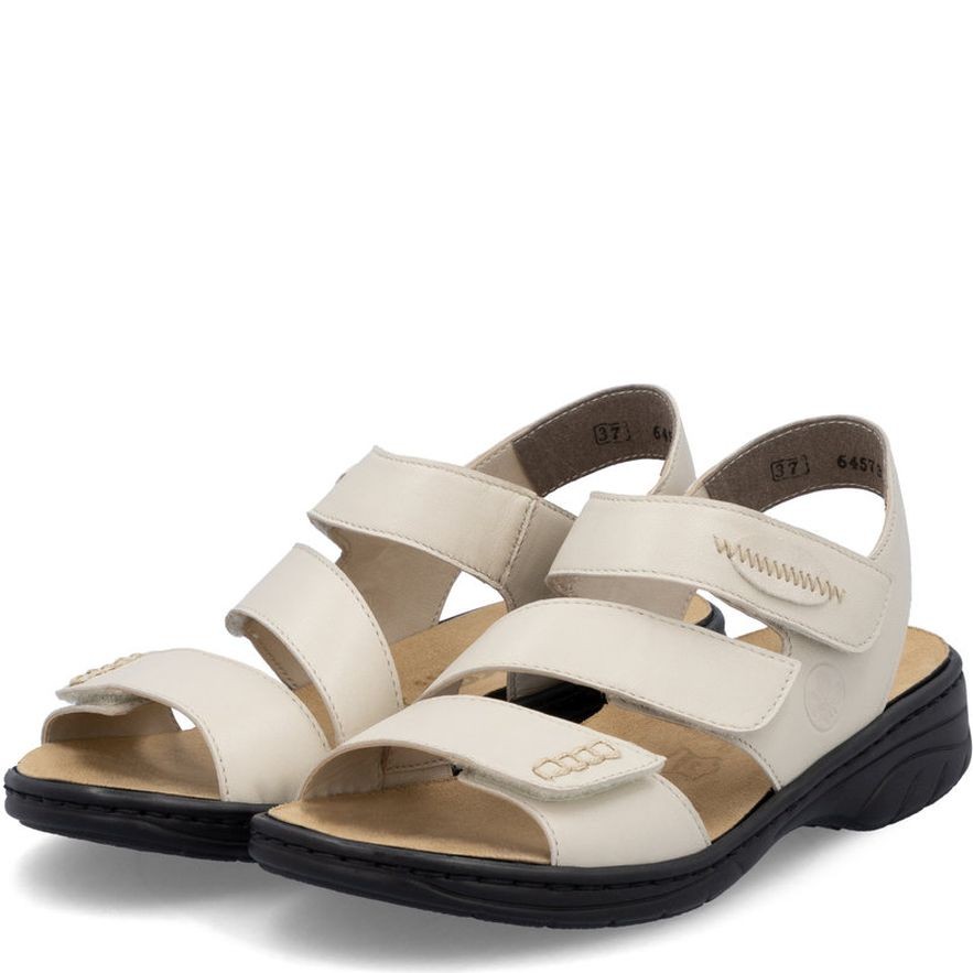 RIEKER Basutės moterims, Balta, Sandals 7