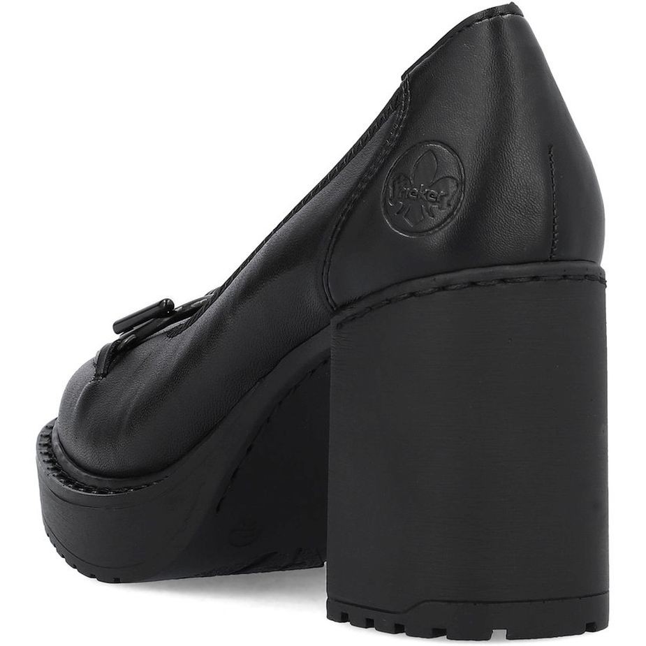 RIEKER Klasikiniai batai moterims, Juoda, FORMAL 5