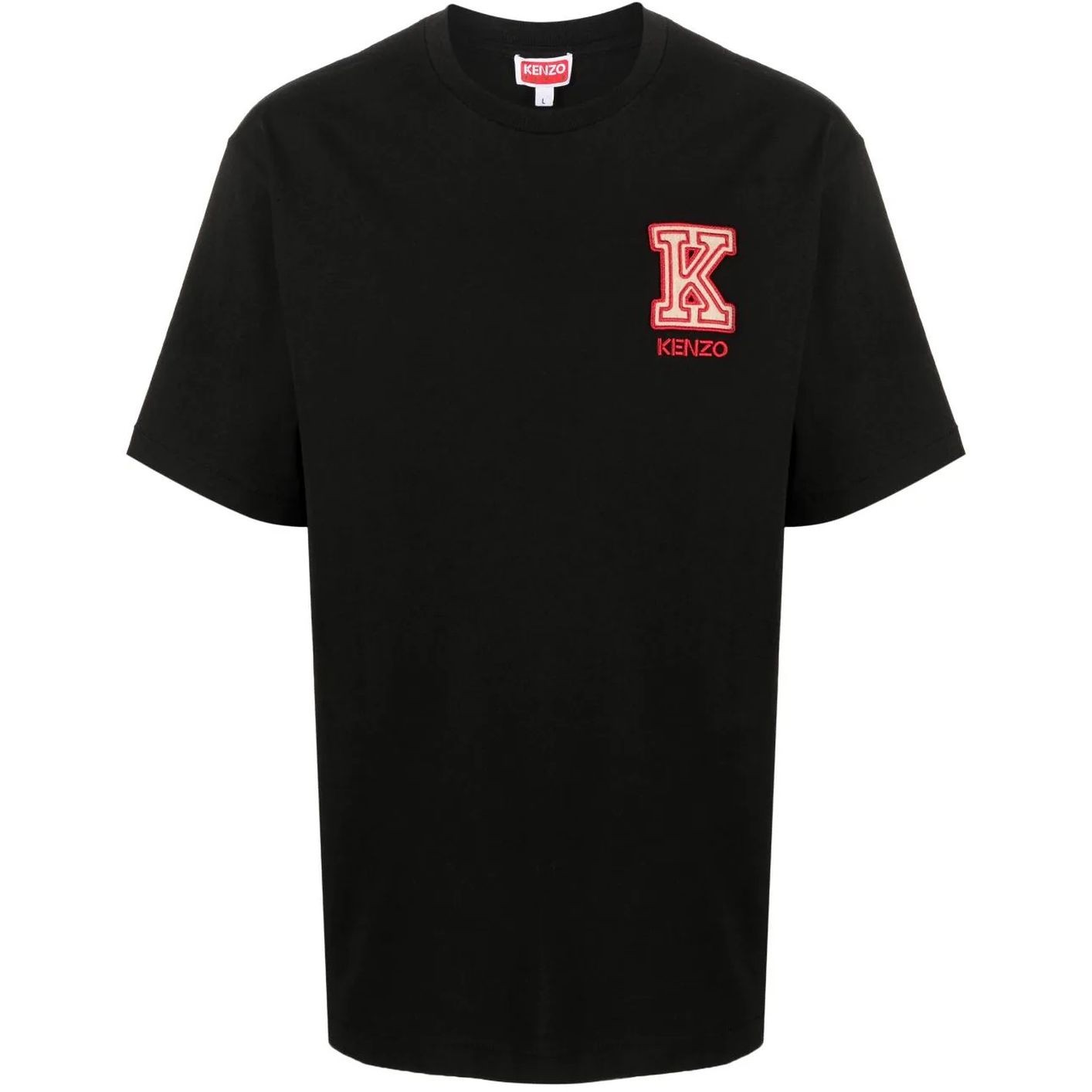 KENZO Marškinėliai trump. rankovėmis vyrams, Juoda, K. crest classic t-shirt 1