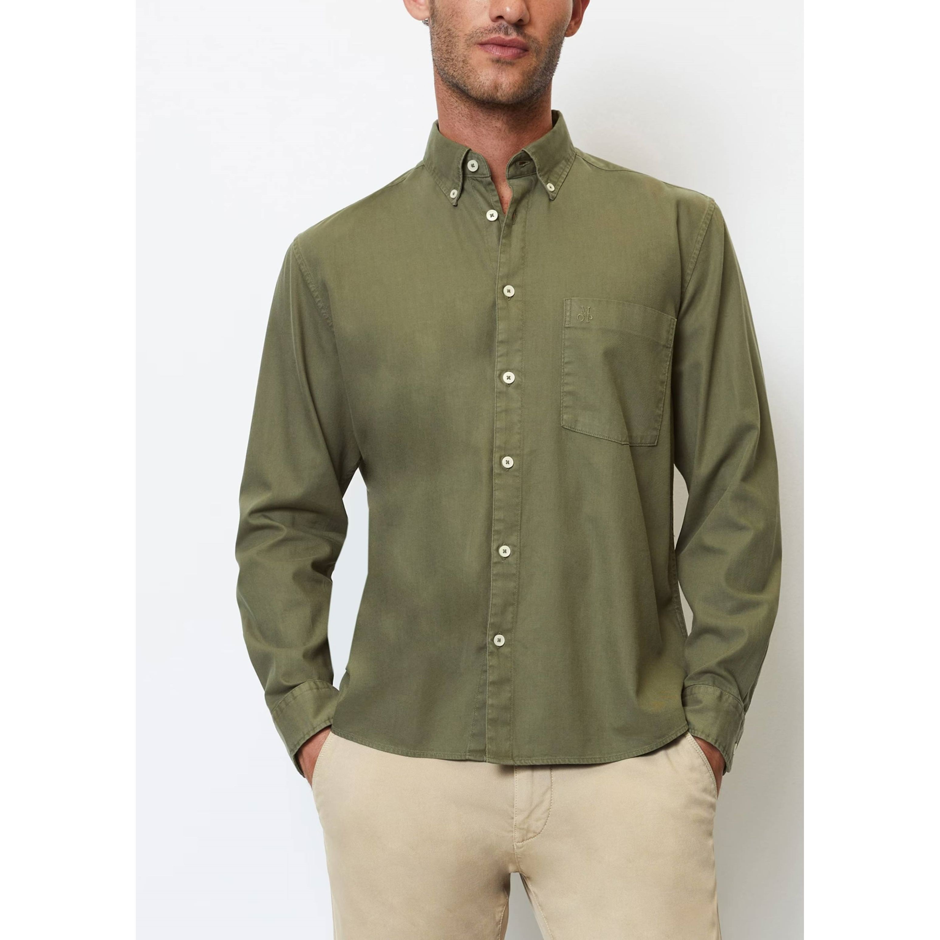 MARC O'POLO Marškiniai vyrams, Žalia 2