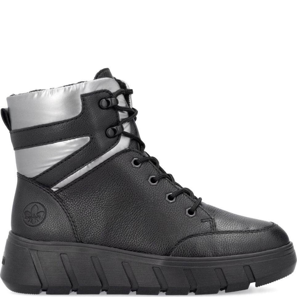 RIEKER Aulinukai moterims, Juoda, Ladies mid height boots 2