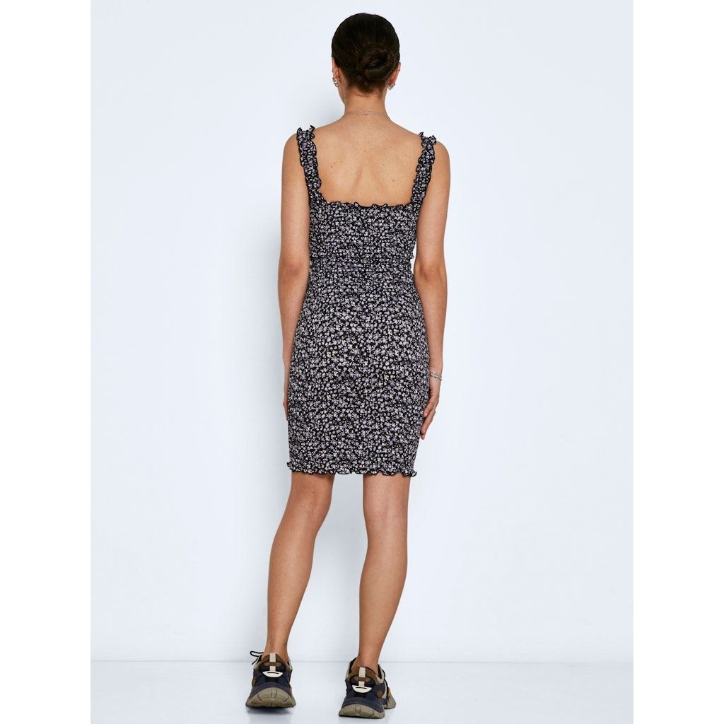 NOISY MAY Mini suknelė moterims, Pilka, NMLEA SMOCK STRAP SHO 2