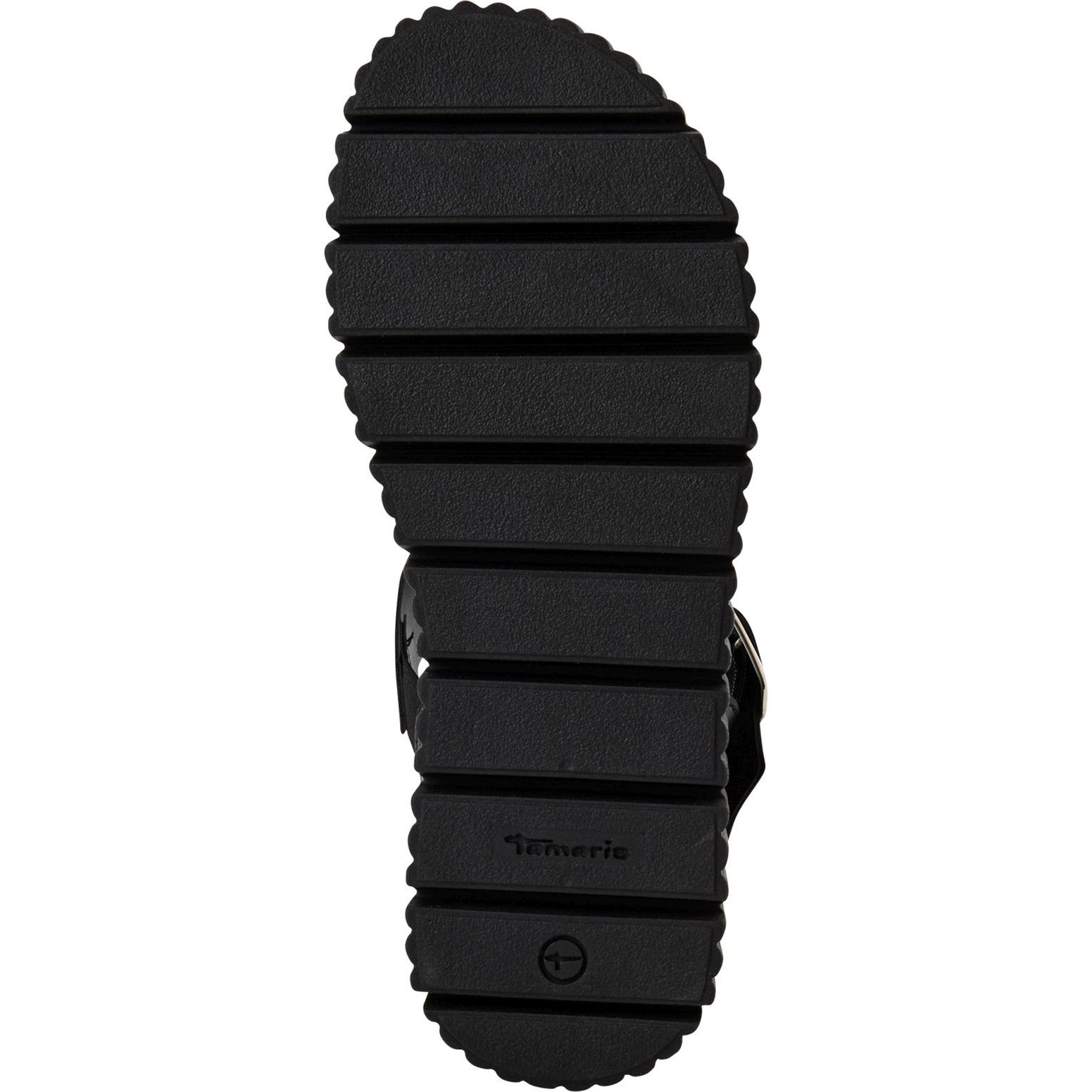 TAMARIS Basutės moterims, Juoda, Wedge/plat sand 5